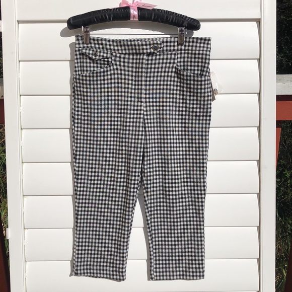Anthropologie Pants - By Anthropologie NWT Checkered Capris